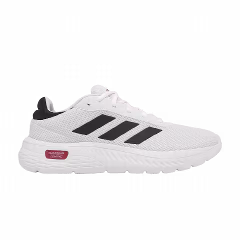 adidas Cloudfoam Comfy 'Cloudhite Core Black Better Scarlet'
