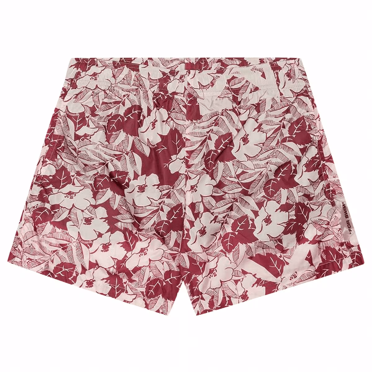 Off-White Floral Swim Shorts All Over Red, view 2