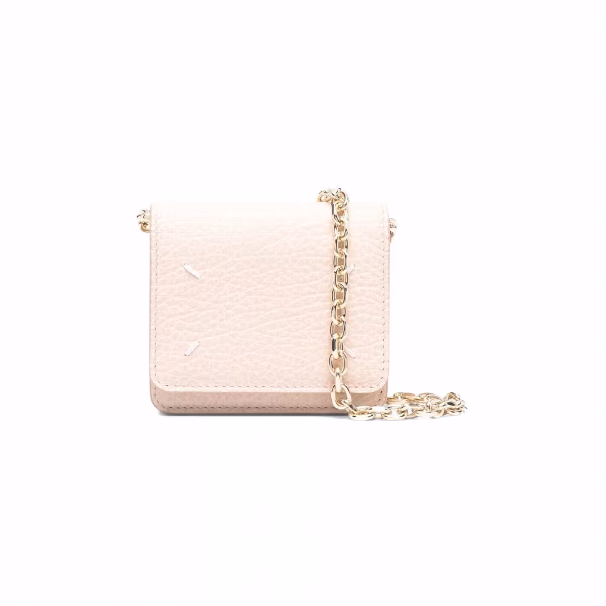 Maison Margiela Logo Stitch Mini Chain Bag Pink, view 2
