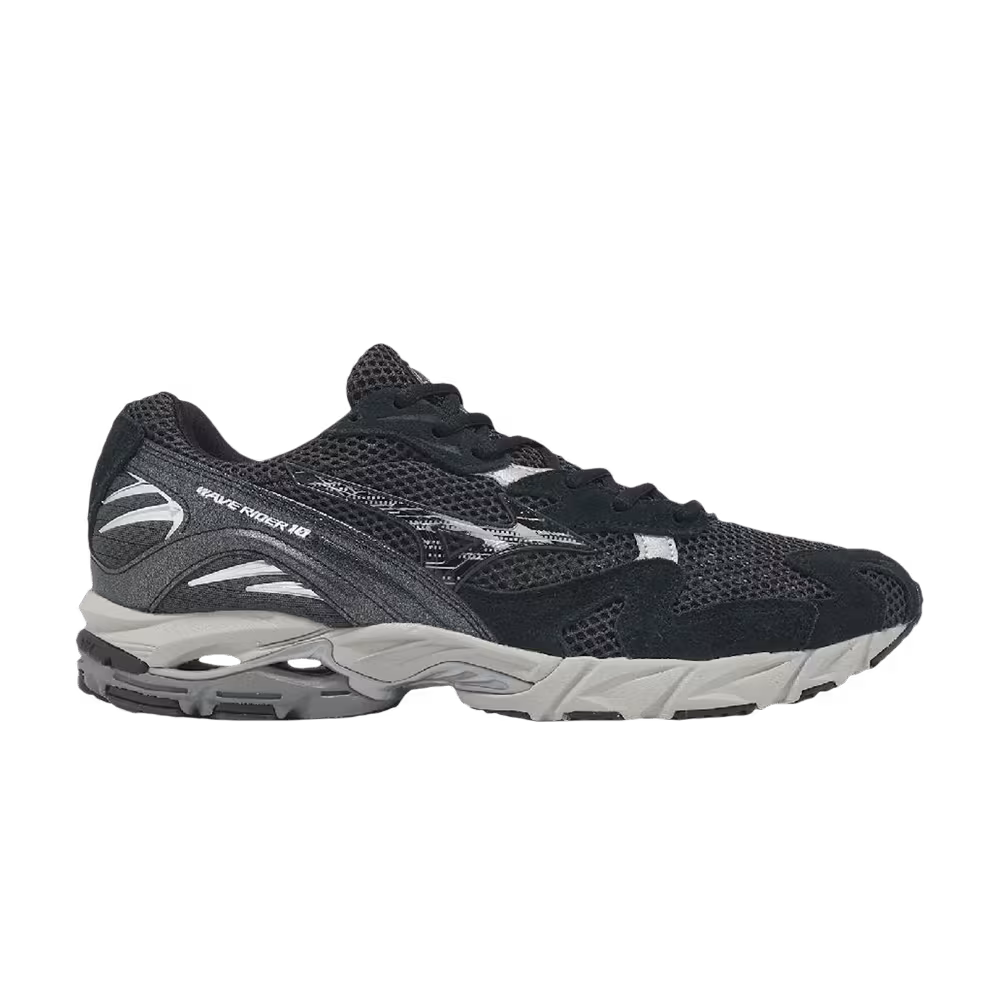 Mizuno Wave Rider 10 Black Silver