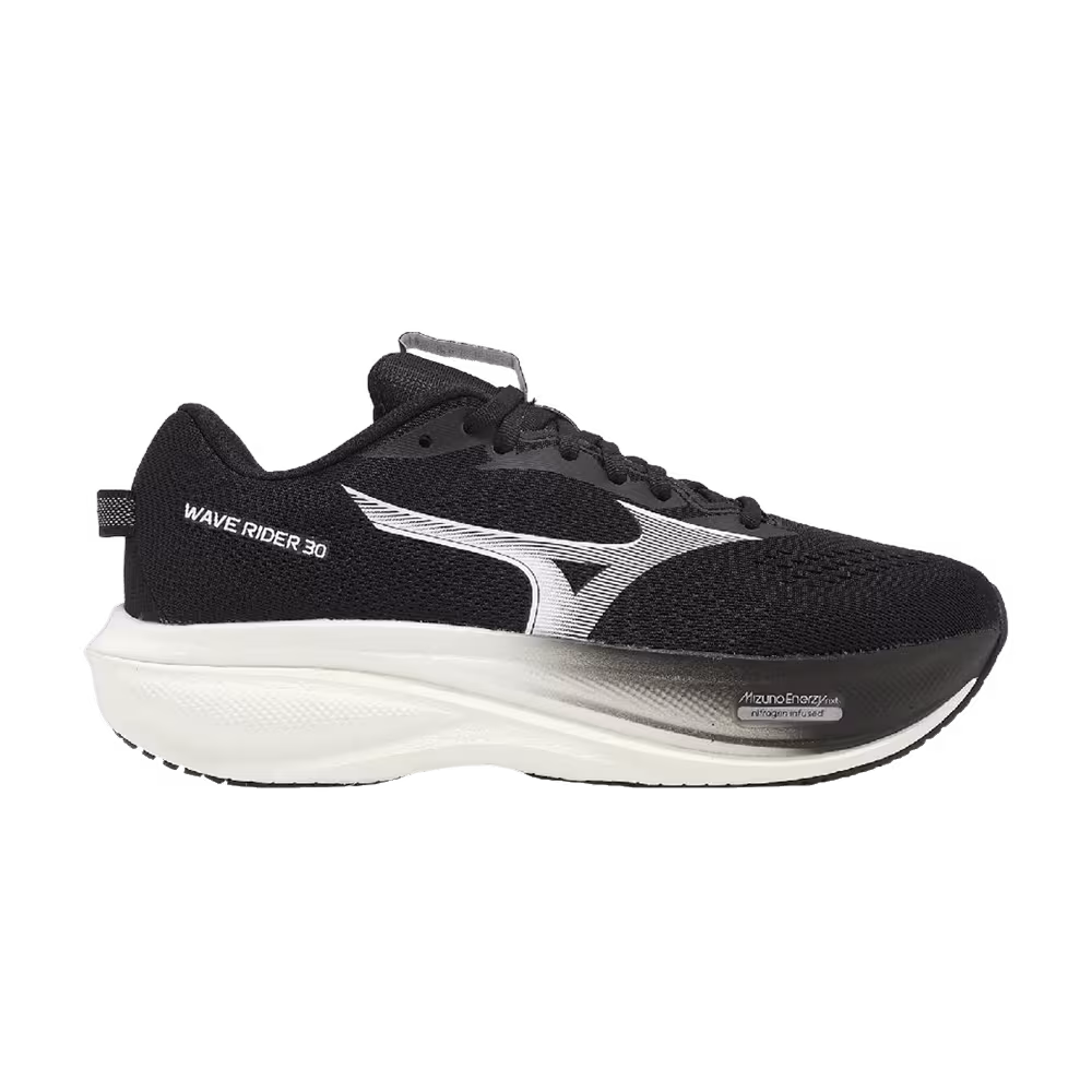 Mizuno Wave Rider 30 Super Wide Black White