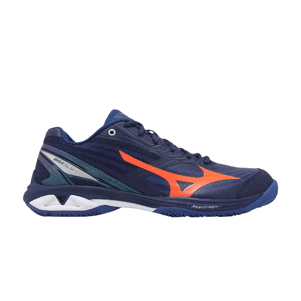 Mizuno Wave Claw 4 Wide Navy Orange