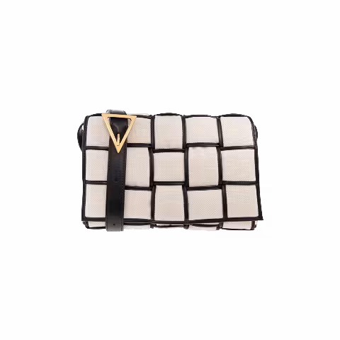Bottega Veneta Padded Cassette 'Natural/Black/Gold'