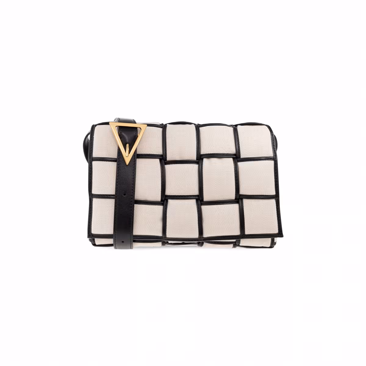 Bottega Veneta Padded Cassette Natural/Black/Gold, view 2