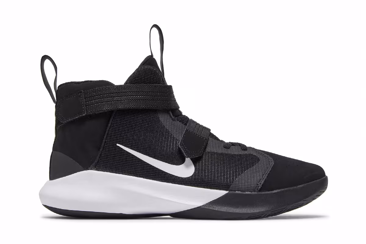 Nike Precision 3 Flyease 4E Wide Black White, view 2