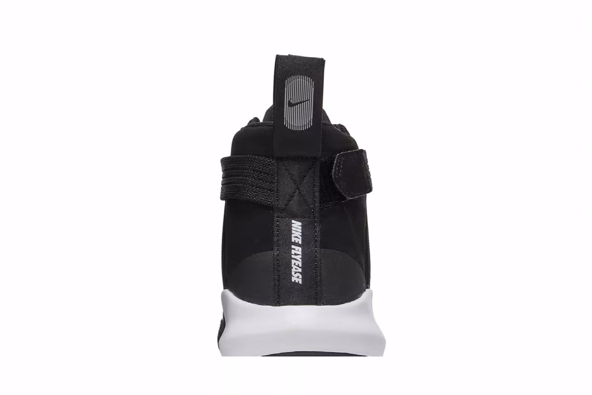 Nike Precision 3 Flyease 4E Wide Black White, view 8