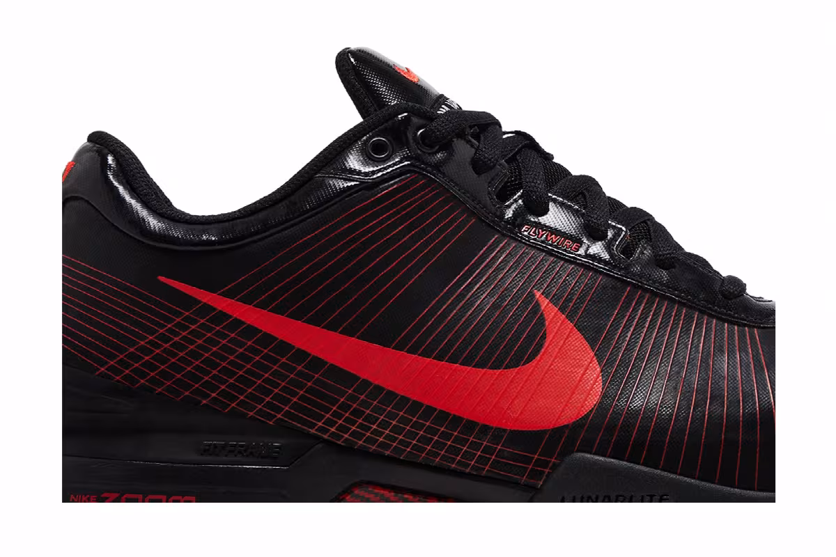 Nike Air Zoom Vapor 6 Tour Black Red, view 3
