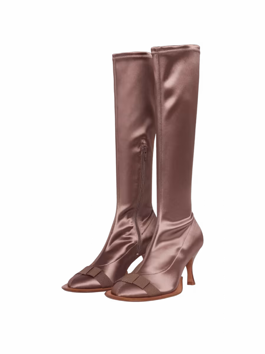 KNWLS Bow Boots Mauve