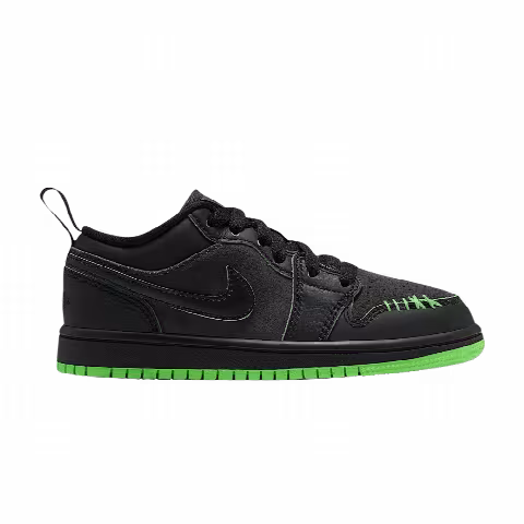 Air Jordan 1 Low SE PS 'Black Scream Green'