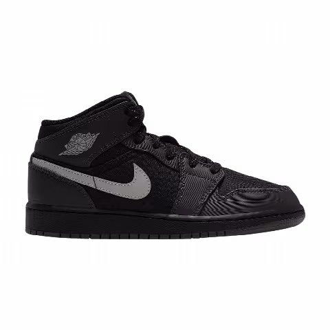 Air Jordan 1 Mid Utility GS 'Black Spruce Fog'