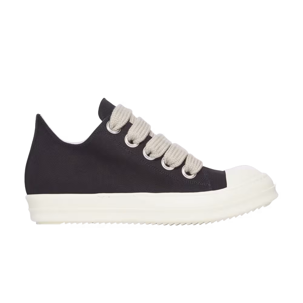 Rick Owens DRKSHDW Jumbolace Low Sneaks Gravel Milk Milk