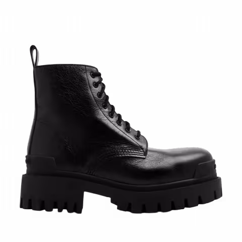 Balenciaga Strike Ankle Boots 'Black Leather'