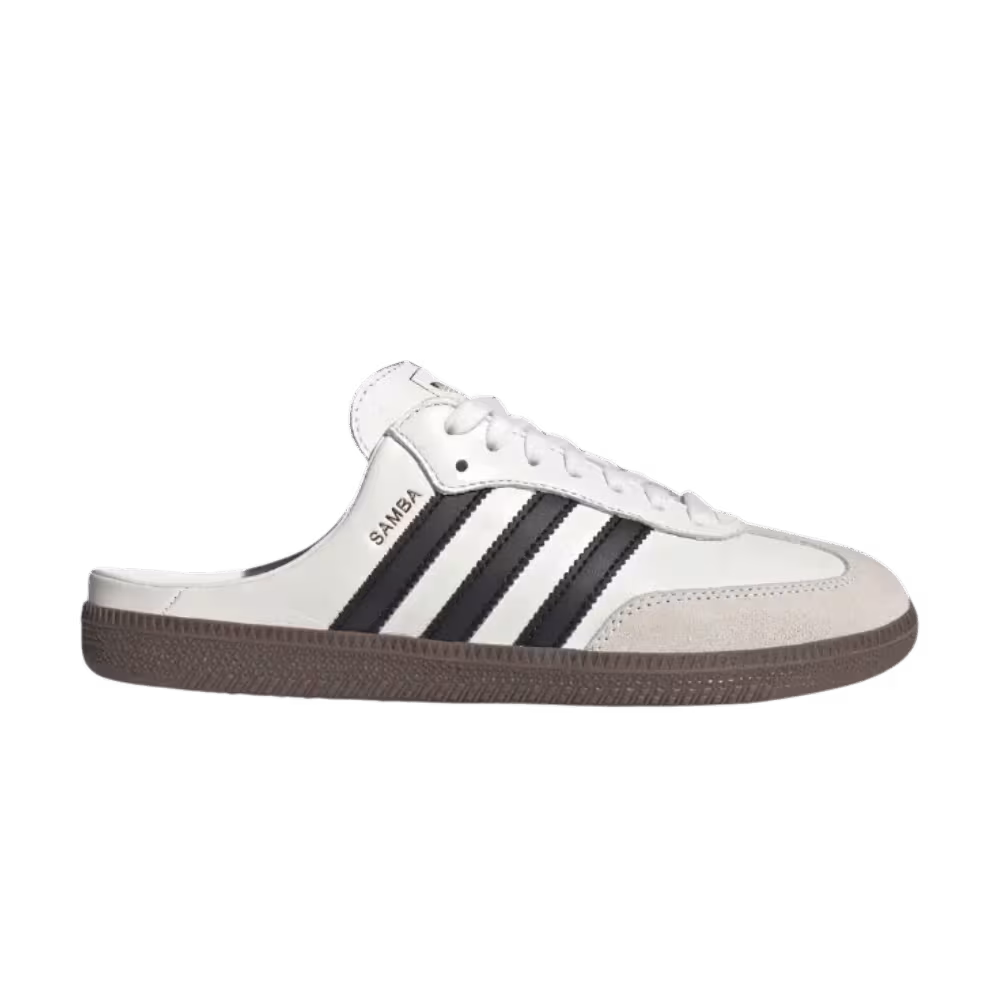 adidas Women's Samba OG Mules Cloud White Core Black