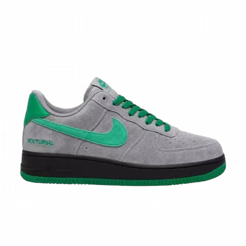 Nike Nocturnal x Sb Air Force 1 Low 'Grey Suede With Green Swoosh'