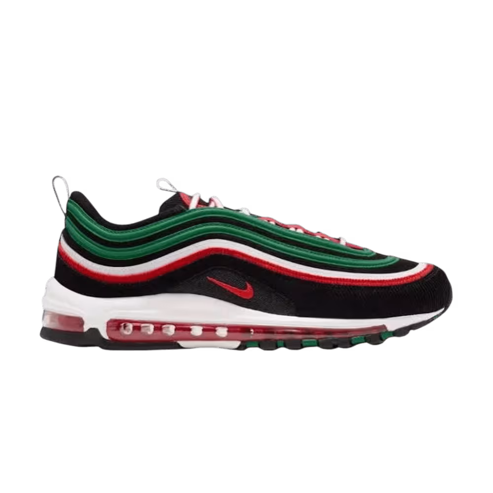 Nike Air Max 97 Mississippi Valley State Court Green Light Crimson-Black
