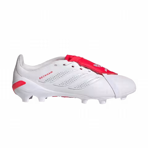 David Beckham x adidas Predator League Foldover Tongue FG J 'Cloud White Silver Metallic'
