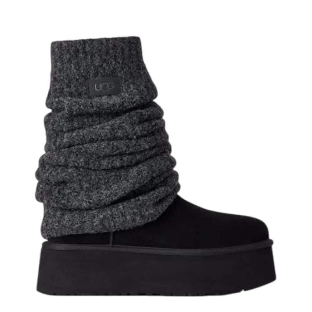 UGG Women's Classic Mini Dipper Legwarmer Boot Black
