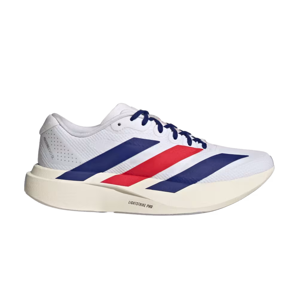 adidas Women's Adizero EVO SL Cloud White Mystery Ink Pure Ruby