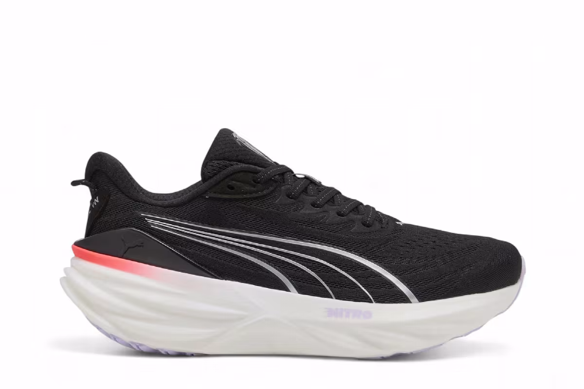 Puma Women's Foreverrun Nitro 3 Road Black Light Lavender, view 2