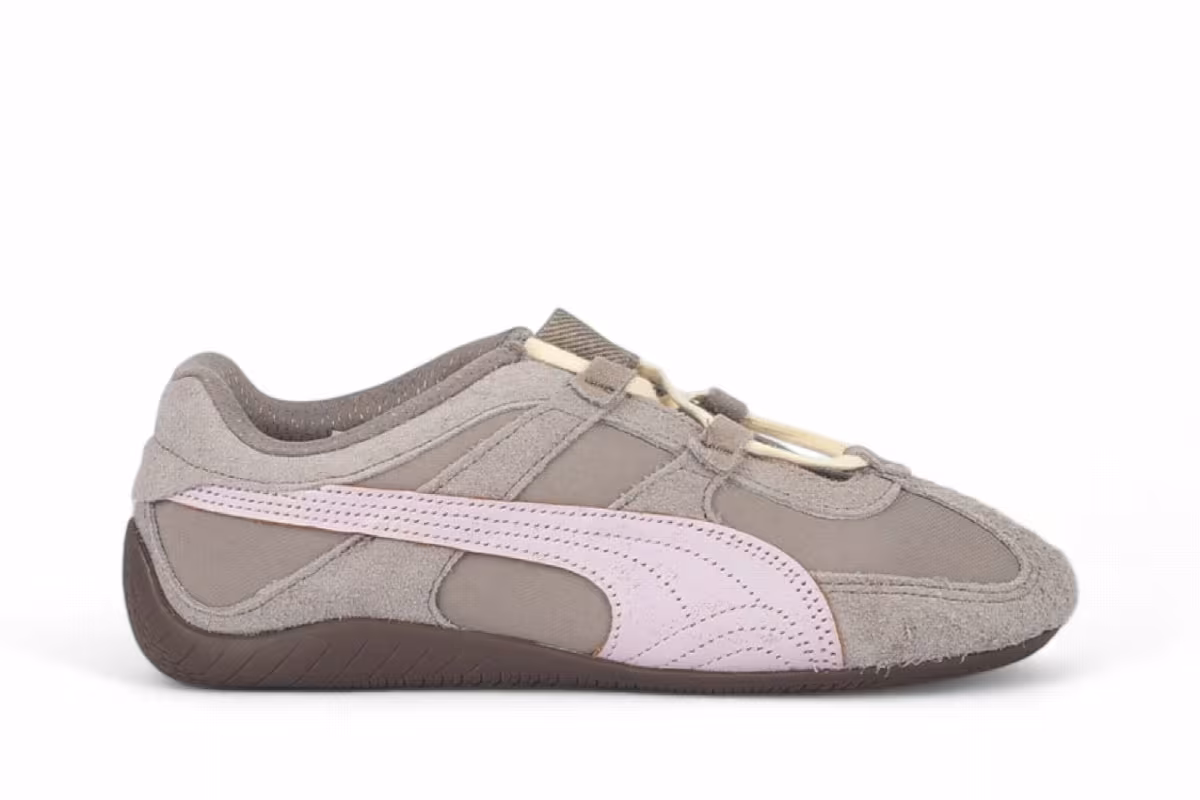 Puma Women's Speedcat Go Brushed Luxe Mouse Gray Powder Pink, view 2