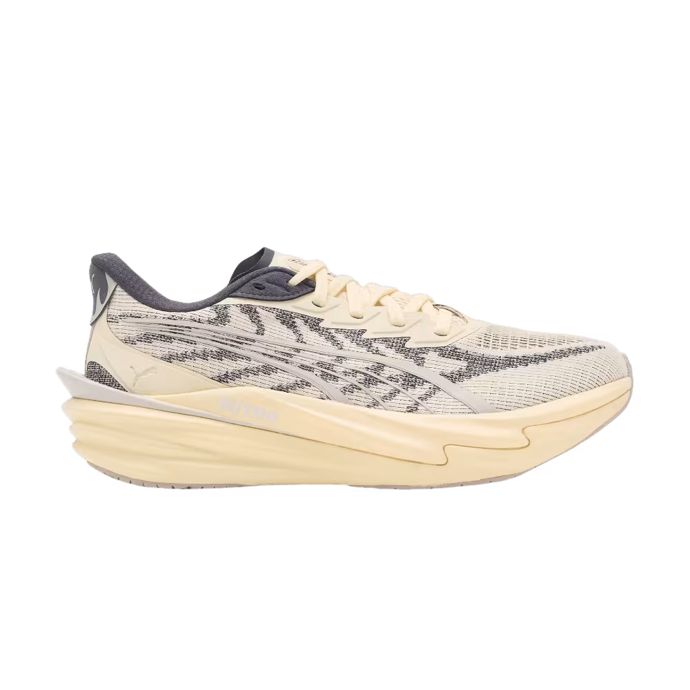 Puma Women's Deviate Nitro 4 Road Buttercream Inky Depths