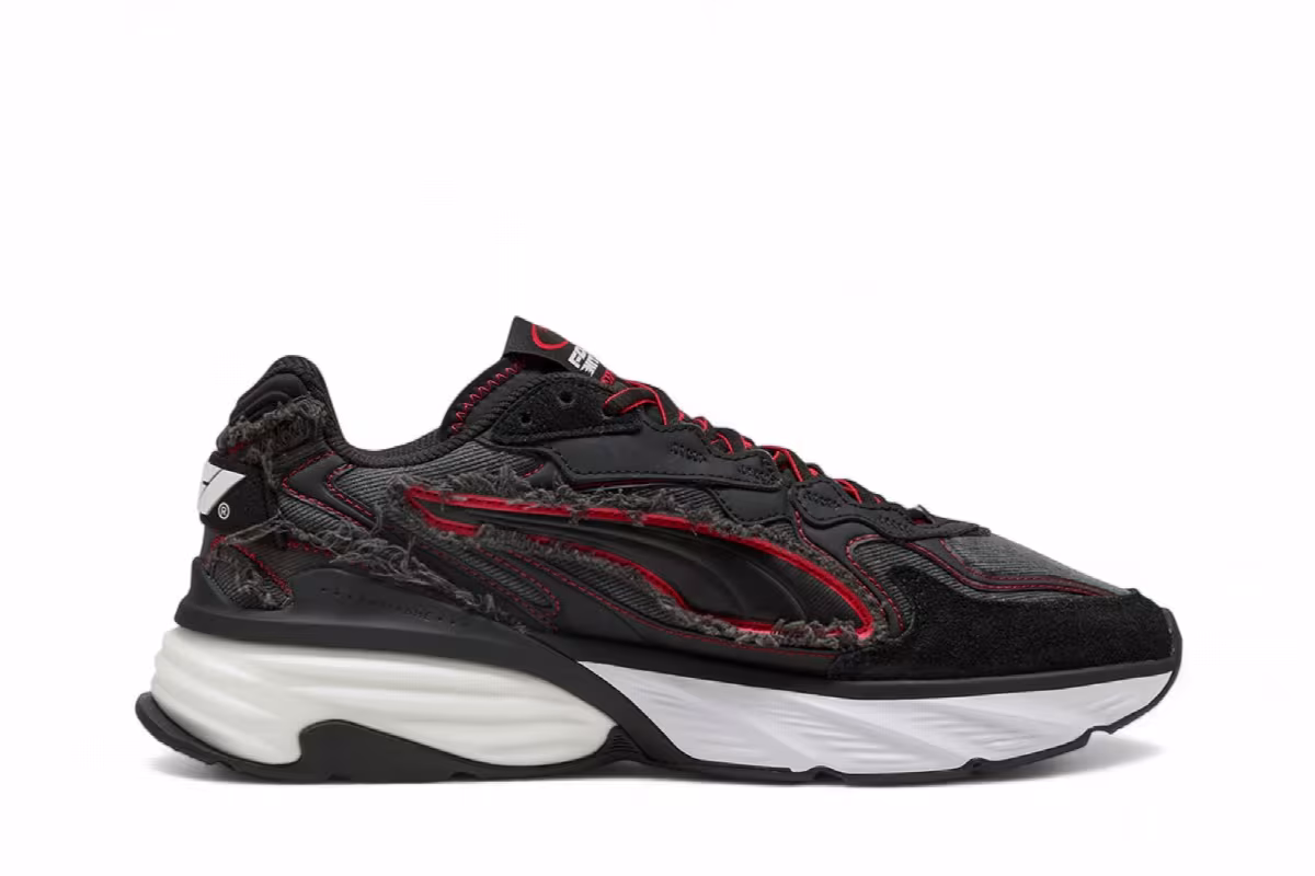 F1 x Puma Fade Black Pop Red, view 2