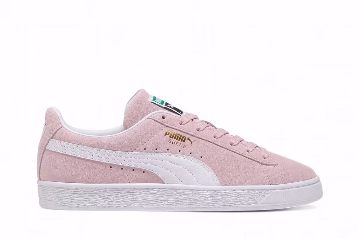 Puma Women's Suede Classic Misty Pink White, view 2