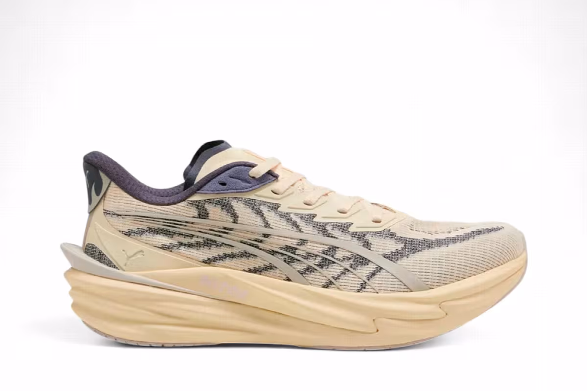 Puma Deviate Nitro 4 Road Buttercream Inky Depths, view 2