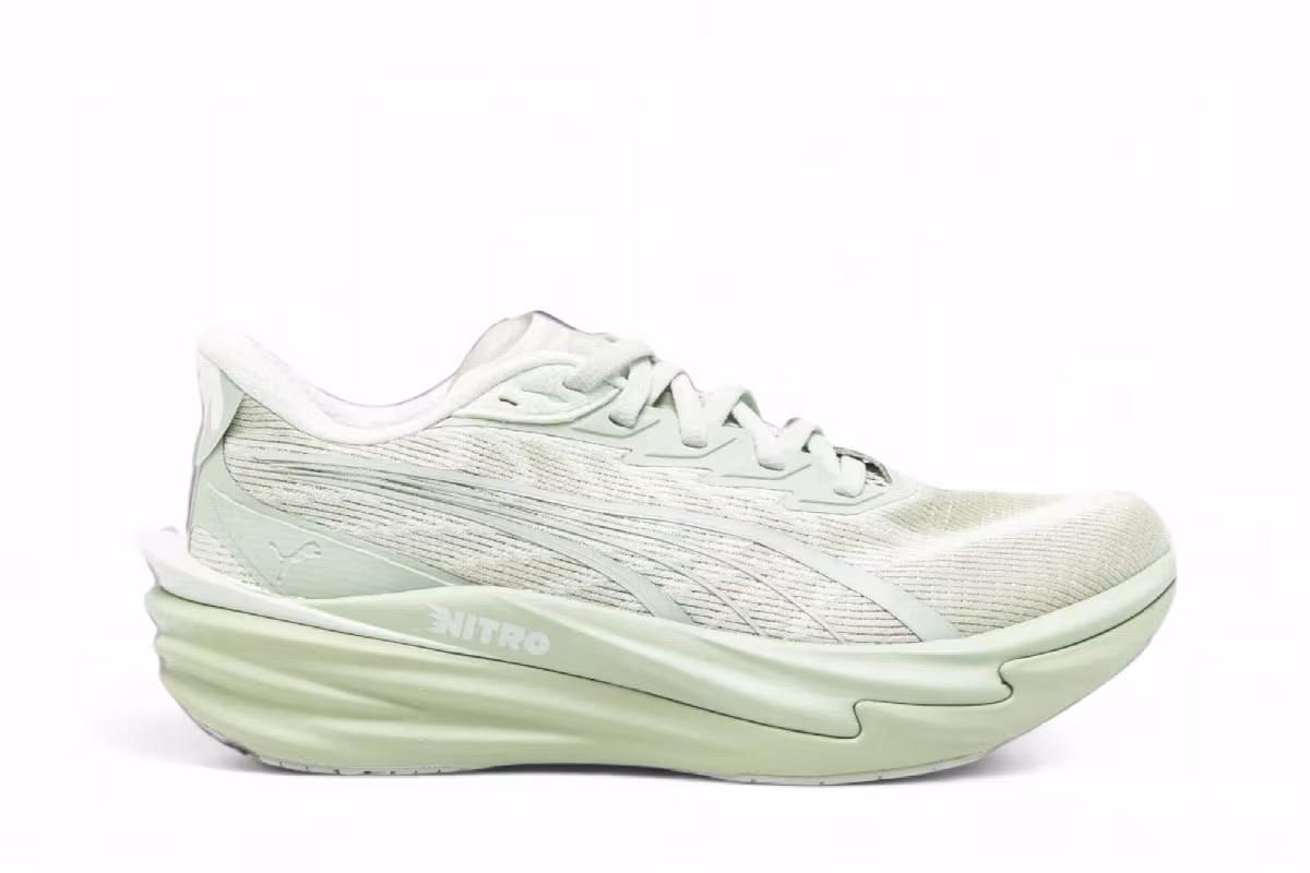 Puma Women's Deviate Nitro 4 Road Soft Grass CréMe De Mint, view 2
