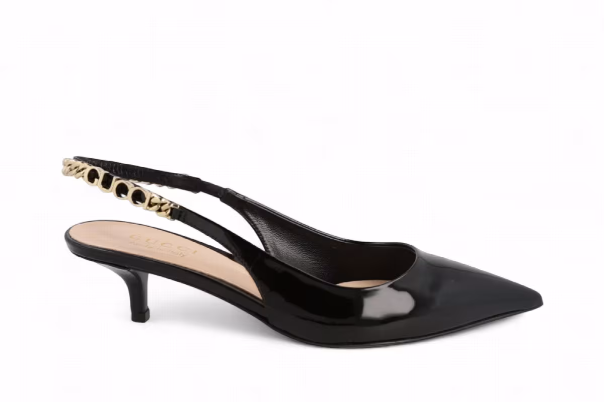 Gucci Women's Signoria Slingback Pumps Nero, view 2