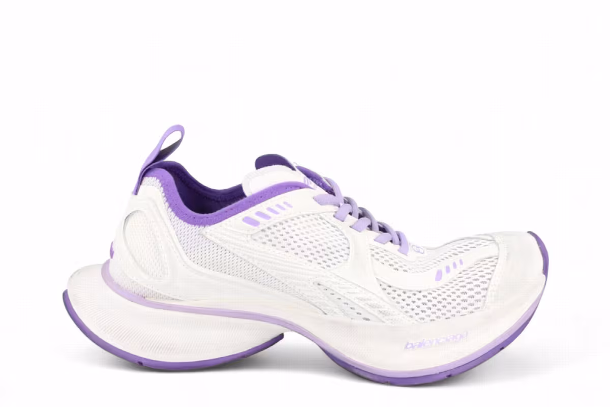 Balenciaga Women's Circuit Low White Purple, view 2