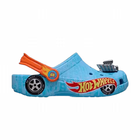Crocs Classic Clog Hot Wheels GS 'Blue Orange'
