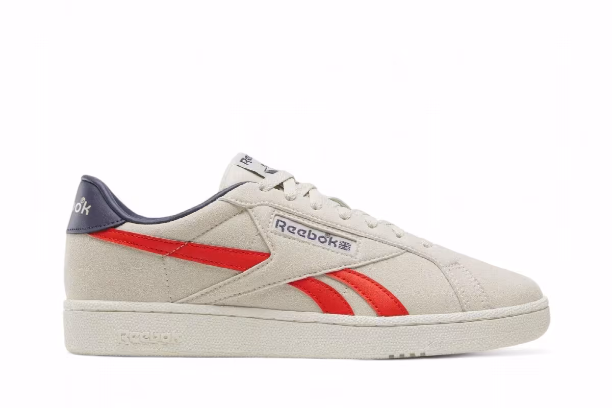 Reebok Club C Grounds Uk 1.0 Linen Rival Red Dark Indigo, view 2