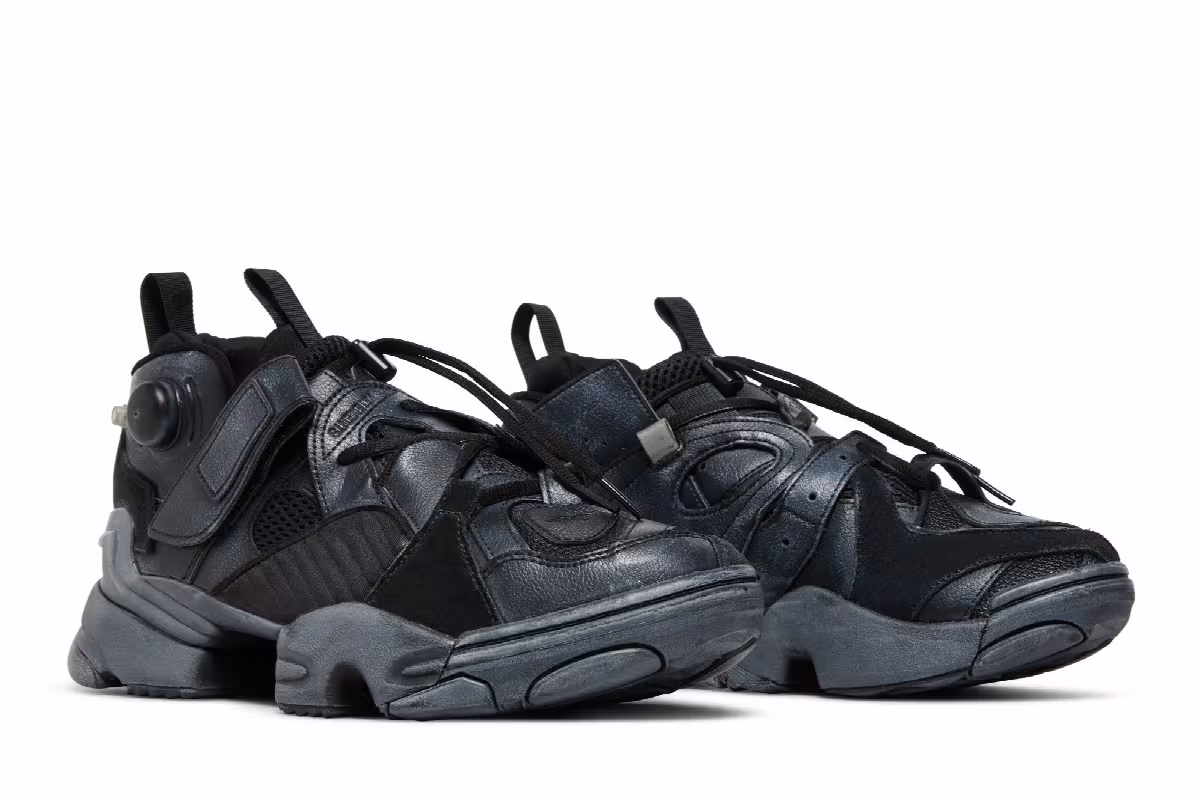 Vetements x Reebok Genetically Modified Pump Black, view 9