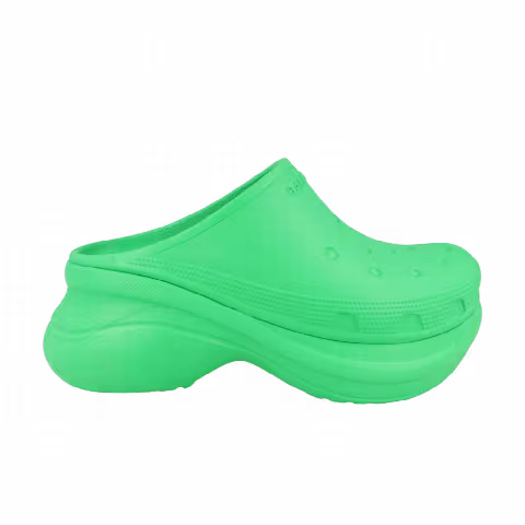 Balenciaga x Crocs Wmns Platform Rubber Mules 'Bright Green'