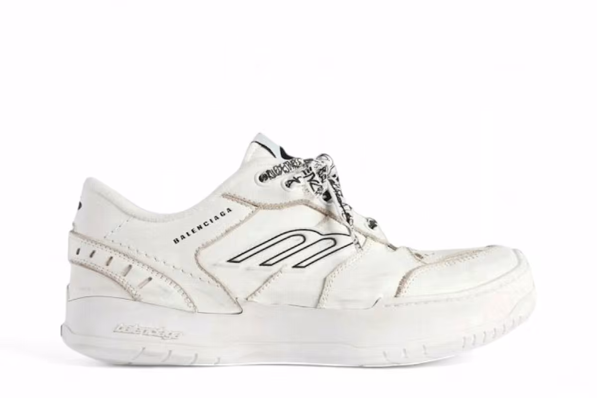 Balenciaga Women's Hamptons Platform White, view 2