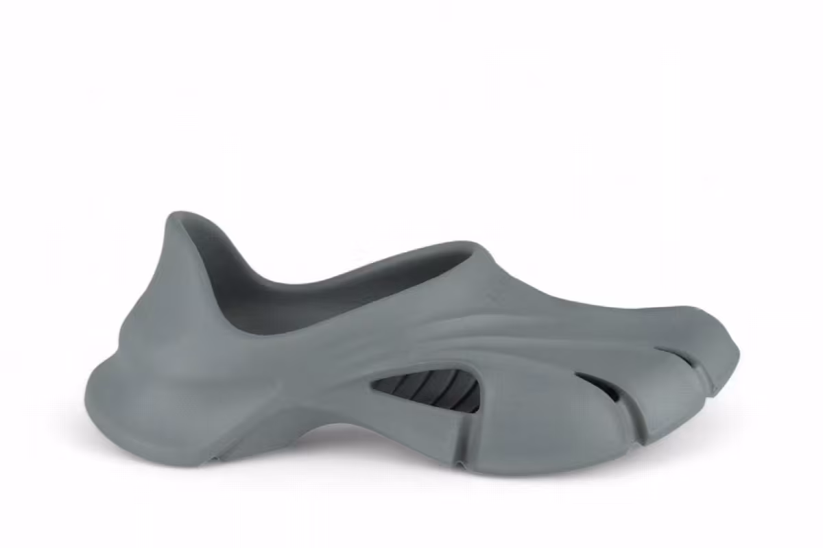 Balenciaga Mold Closed Clogs Grey, view 2