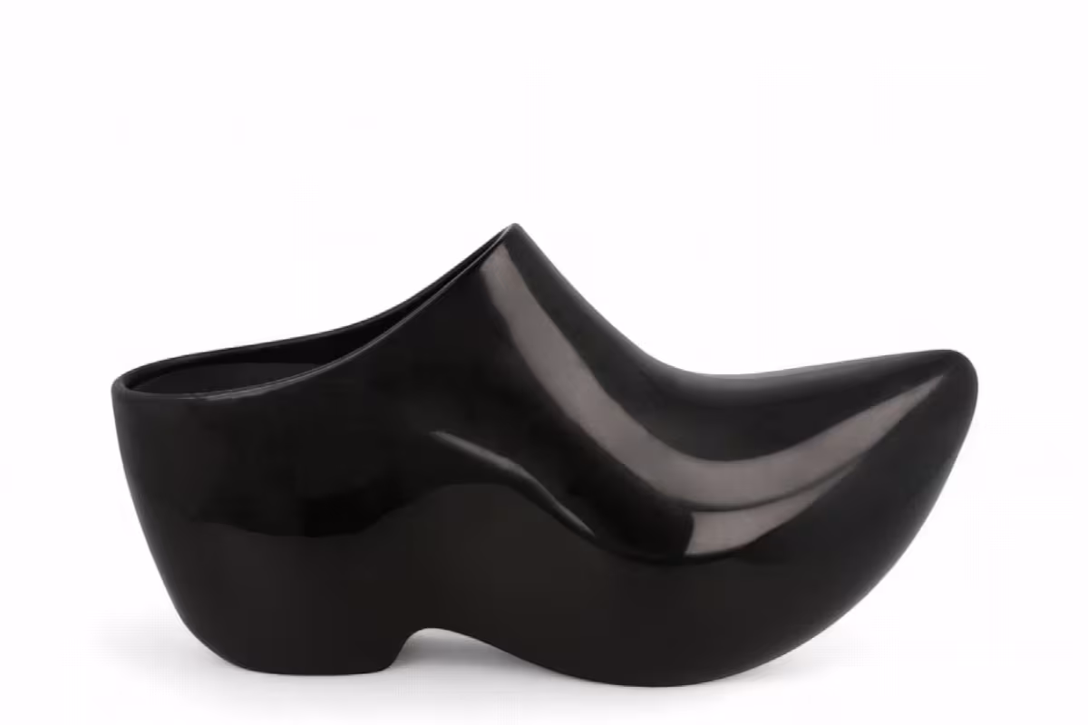 Balenciaga Women's Technoclog Patent Mules Black, view 2