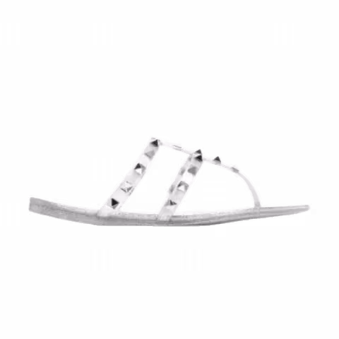 Valentino Garavani Wmns Rockstud T-Bar Sandals 'Gray'