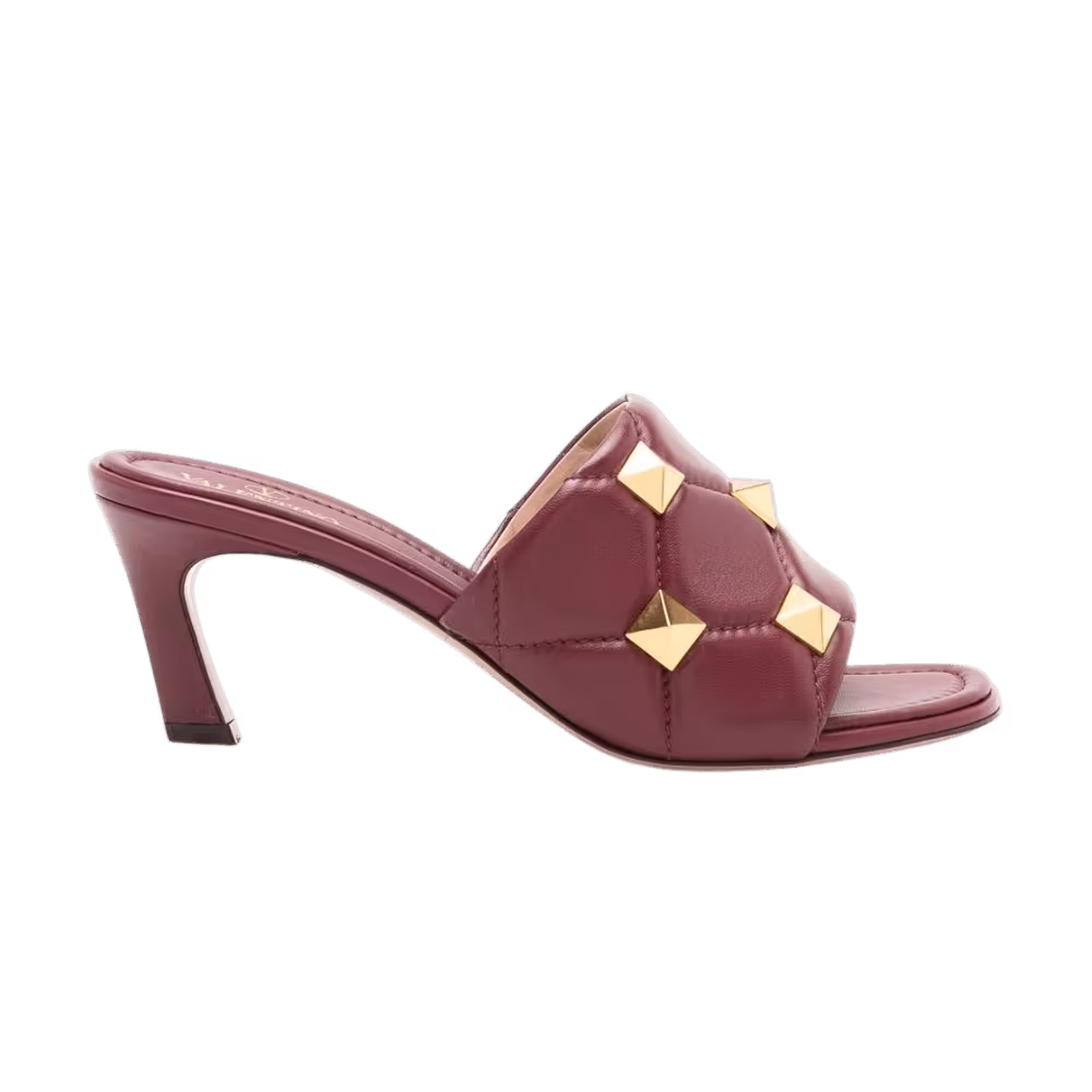 Valentino Garavani 65mm Roman Stud Leather Sandals Red