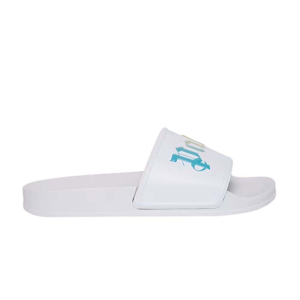 The Webster x Palm Angels Degradé Logo Slide White Multi