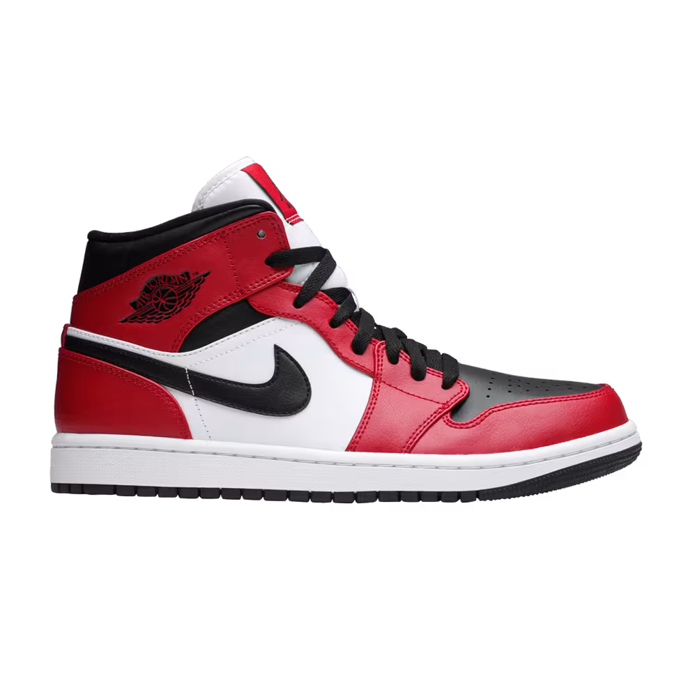 Air Jordan 1 Mid Chicago Black Toe