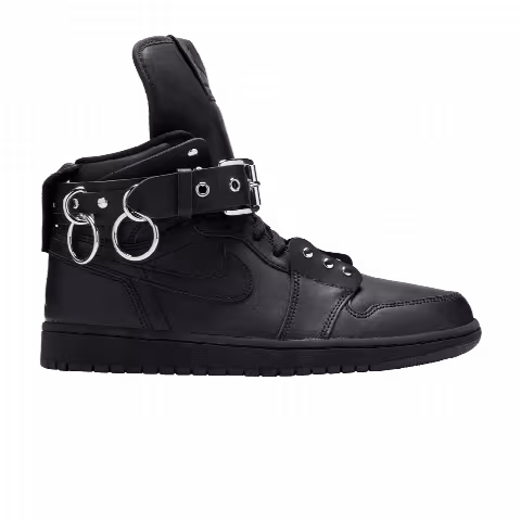 Comme des Garçons x Air Jordan 1 Retro Strap High 'Black'