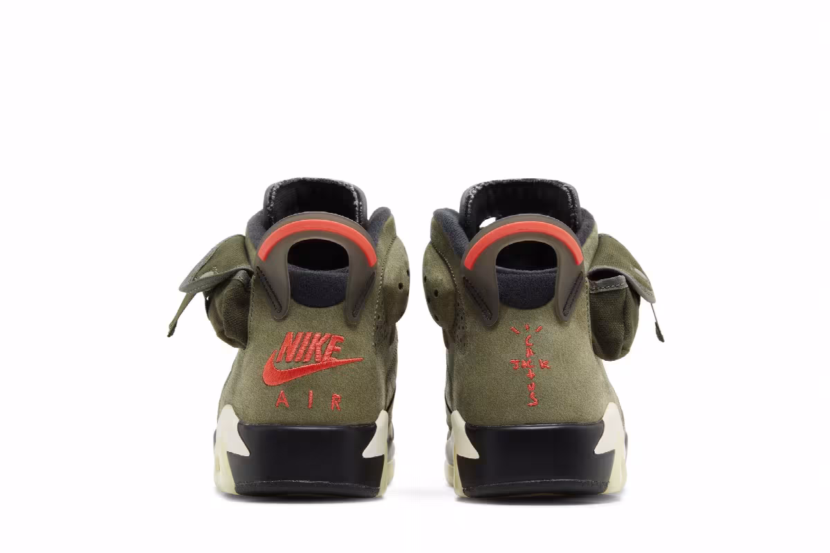 Travis Scott x Air Jordan 6 Olive, view 7