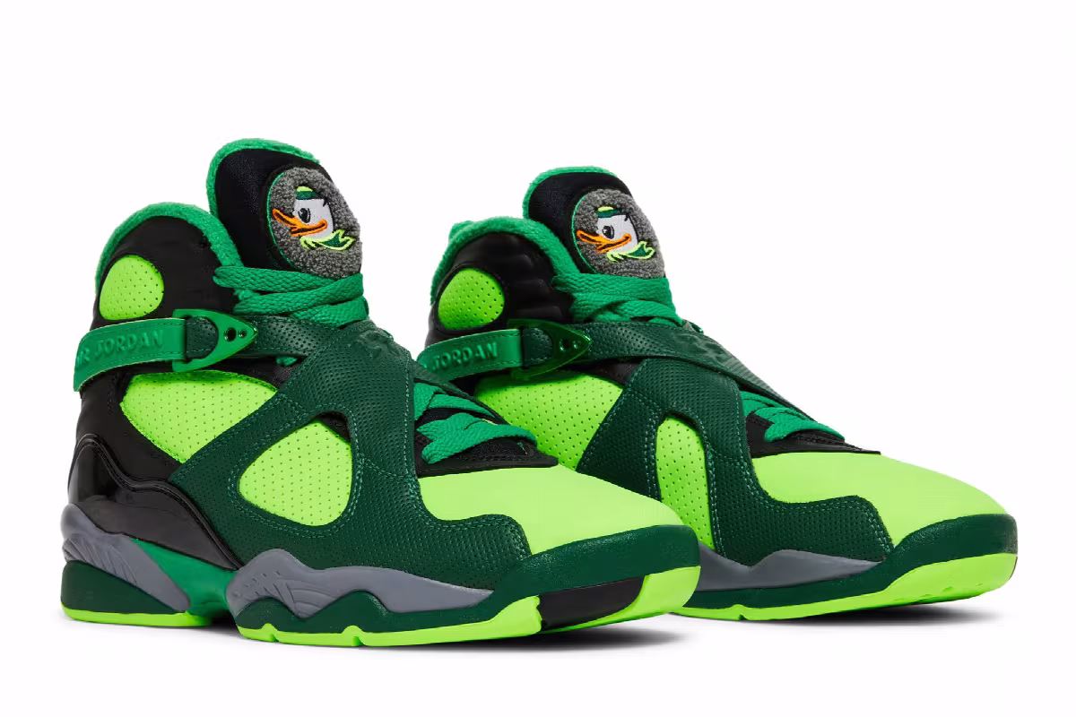 Air Jordan VIII University of Oregon - Green, view 9