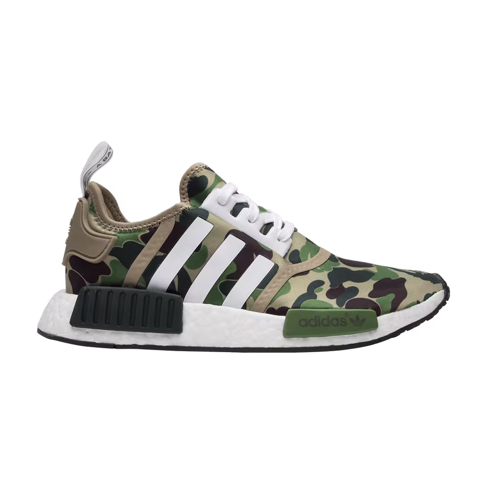A Bathing Ape x adidas NMD_R1 Olive Camo
