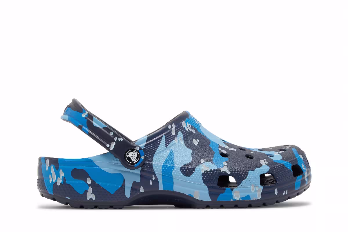 Crocs Classic Clog Camo - Navy, view 2