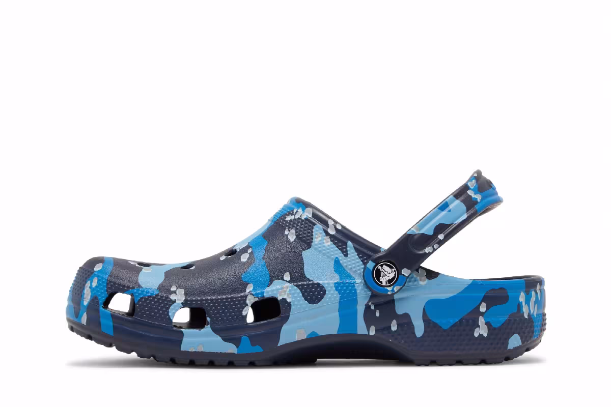 Crocs Classic Clog Camo - Navy, view 4