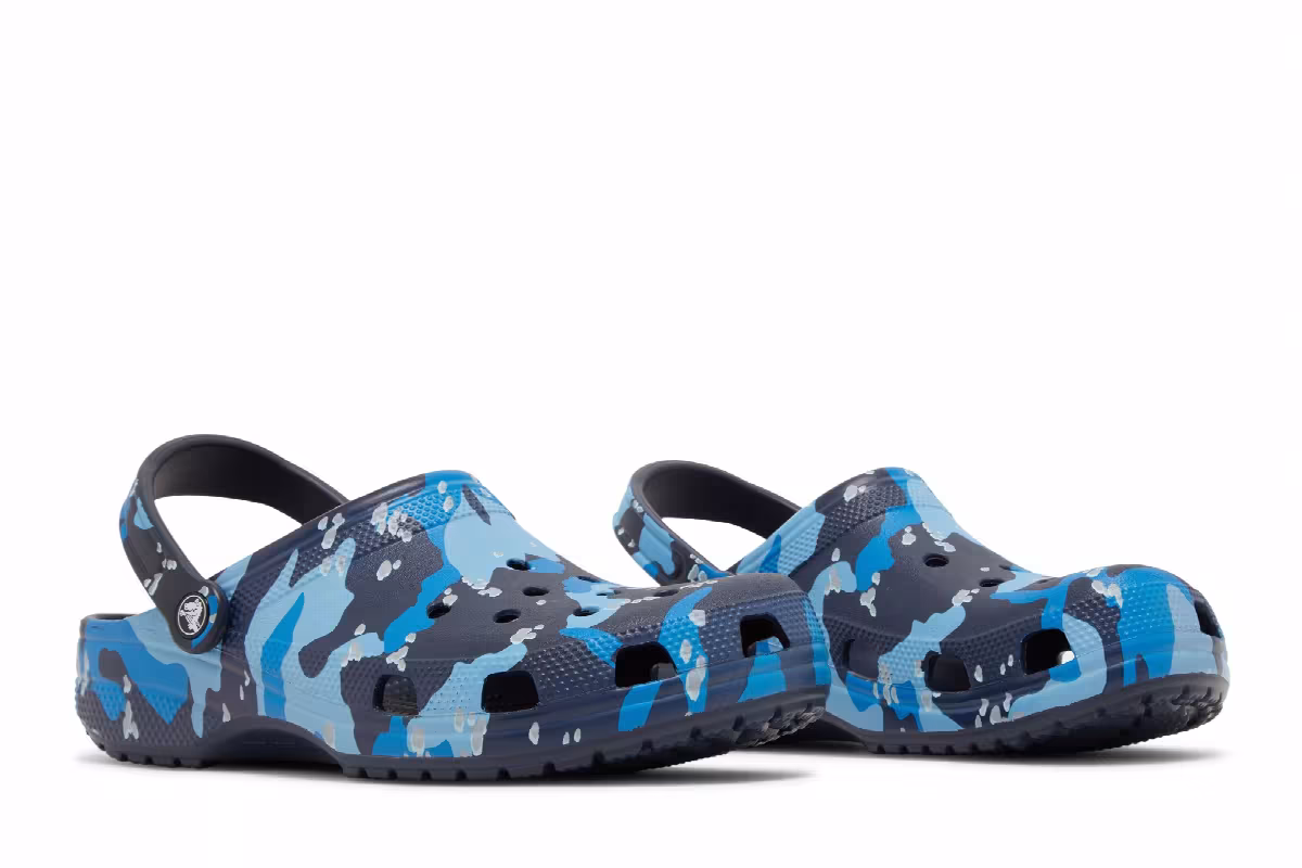 Crocs Classic Clog Camo - Navy, view 9