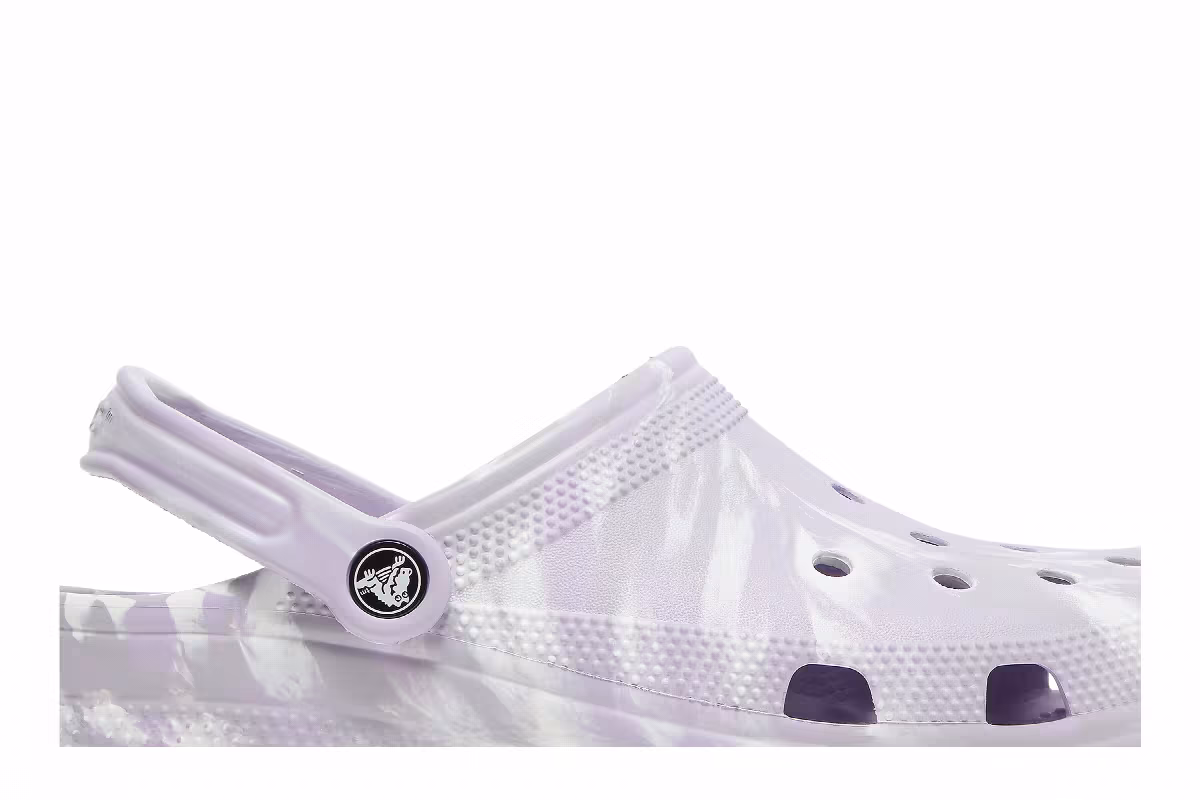 Crocs Classic Marbled Clog Lavender Multi, view 3